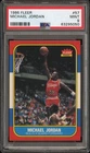 MICHAEL JORDAN PSA 9 1986-87 FLEER BASKETBALL #57 ROOKIE CARD RC BULLS MINT