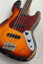 Fender Custom Shop 1961 Jazz Bass Heavy Relic -Super Faded Aged 3-Tone Sunburst-