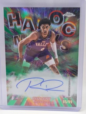 2025-26 Topps Chrome Update Ryan Dunn Havoc Marks Auto Green /99 #HM-RDU