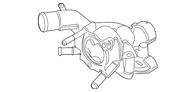 Оригинальный корпус термостата Nissan 11061-7S000 - Изображение 2 из 3
