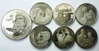 7.85OZT VINTAGE STERLING CHARLES LINDBERGH ROUND SET! 7 TOTAL ROUNDS! NR #P1567