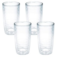 Tervis Clear & Colorful Tabletop Made in USA Double Walled 16oz - 4pk,