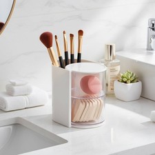 Dustproof Makeup Sponge Organizer Multi-Functional Vanity Makeup Tool Container