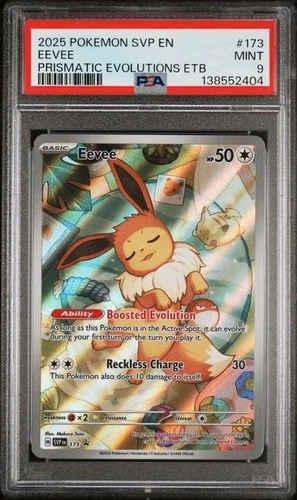 2025 POKEMON SVP EN-SV BLACK STAR PROMO #173 EEVEE PSA 9
