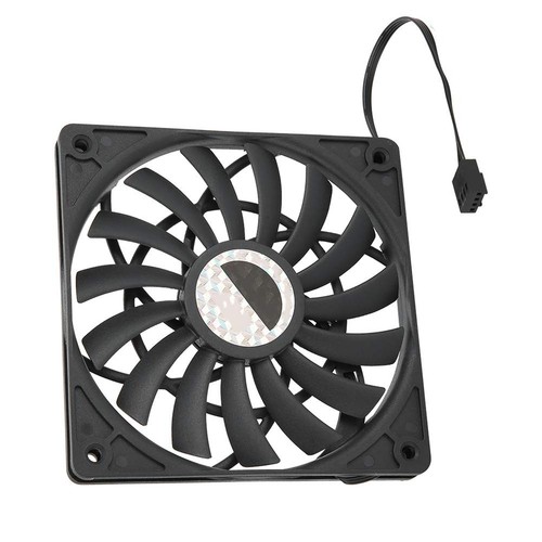 F12012 Computer Case CPU Cooler 120x120x12mm 12V 4Pin Computer Cooling Fan Ultra Silent Large Wind Computer Case Fan for Computer Cases Cooling