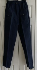 Boy Scouts Of America Youth Size 8 24  Waist Vtg Cargo Pants Navy NWT Raw Hem