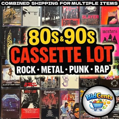 80s & 90s Rock | Metal | Glam | Rap | Punk Cassette Tapes | Restocked 3/21/26