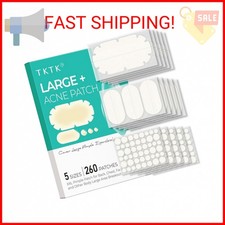 XXL Pimple Patches for Body, Large Hydrocolloid Acne Patches, 5 Sizes Big Hydroc