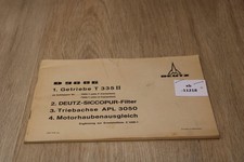 Deutz D9006 Ersatzteilliste Erg&auml;nzung Z1008-1  1969 xb11218