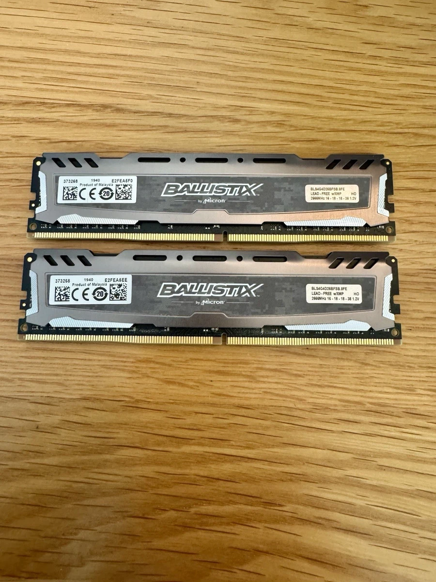 Ballistix PC4-21300 (DDR4-2666) Bus Speed DDR4 SDRAM Memory (RAM
