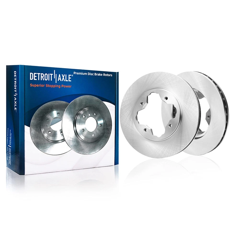 Front Rear Disc Brake Rotors Ceramic Brake Pads for 1991 1992 1993 Honda Accord - Image 3 of 4