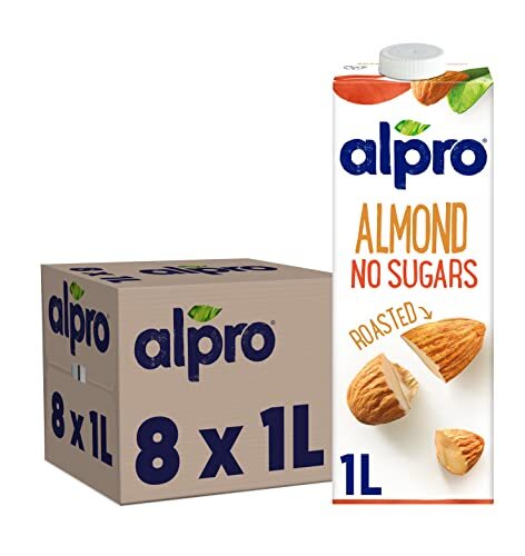 Alpro Almond No Sugars Plant-Based Long Life Drink, Vegan & Dairy Free, 1L