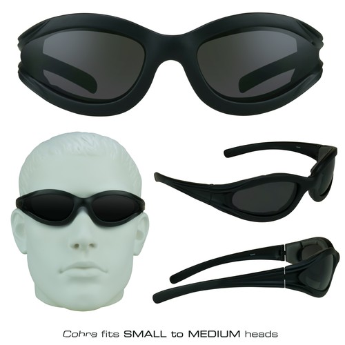 Polarisierte Motorrad Sonnenbrille Schaumstoff gepolstert Reiten Sport Angeln Schutzbrille - Bild 39 von 44