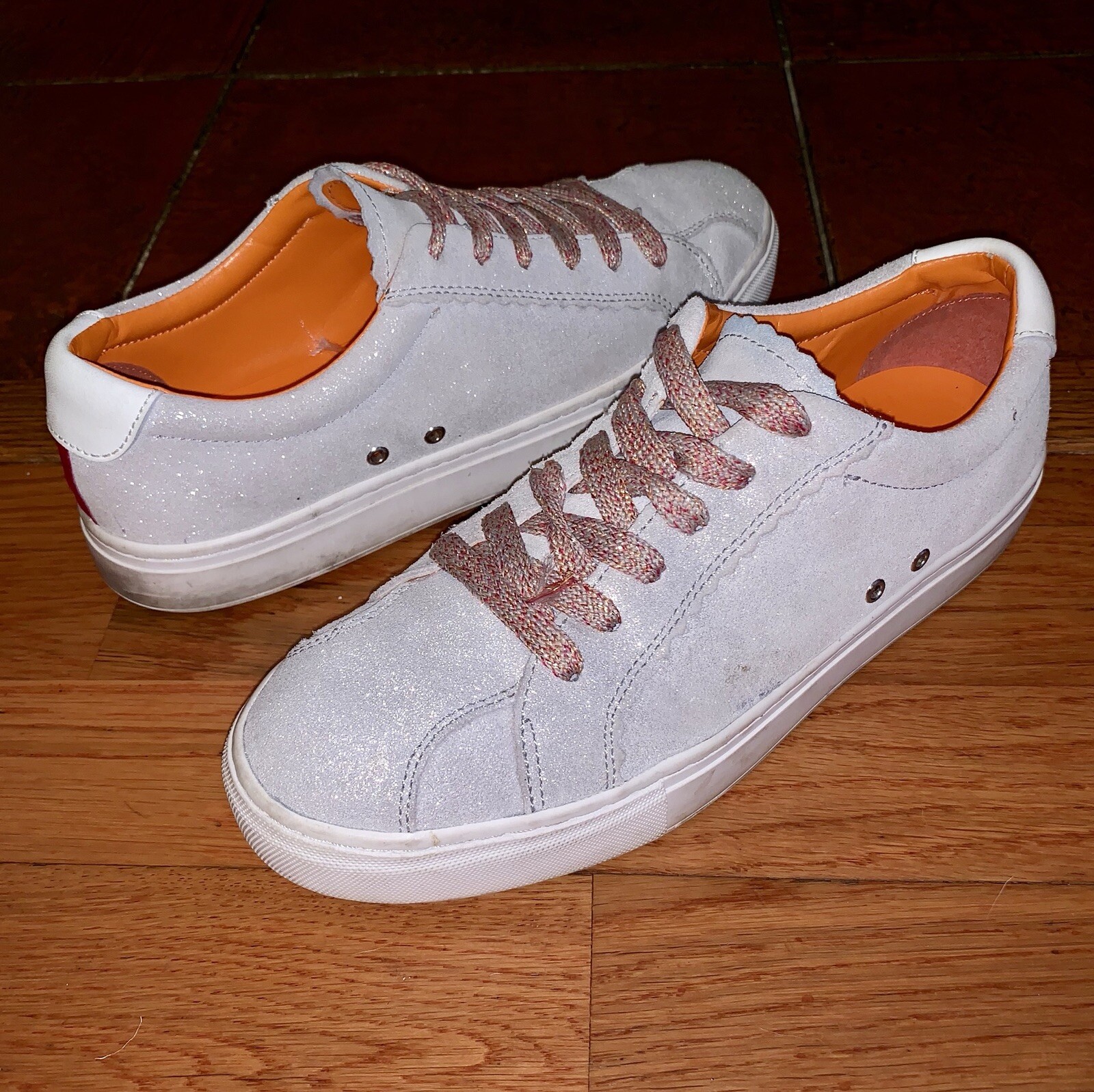 metallic trainers zara