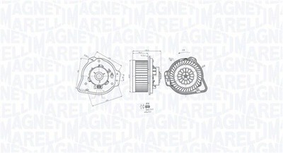 MAGNETI MARELLI Innenraumgebläse Heizungsgebläse Lüfter 