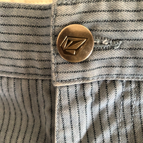 VOLCOM Men's Shorts Sz 36 FRICKIN Stripe Blue Chino Genuine Volcom - Picture 7 of 7