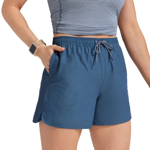 allbirds Women's Natural Run Shorts Size Medium, Large Natural Black, Shadow