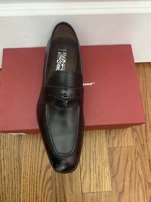 New Salvatore Ferragamo TRAMEZZA MILES Black Leather Men New Salvatore Ferragamo TRAMEZZA MILES Black Leather Men