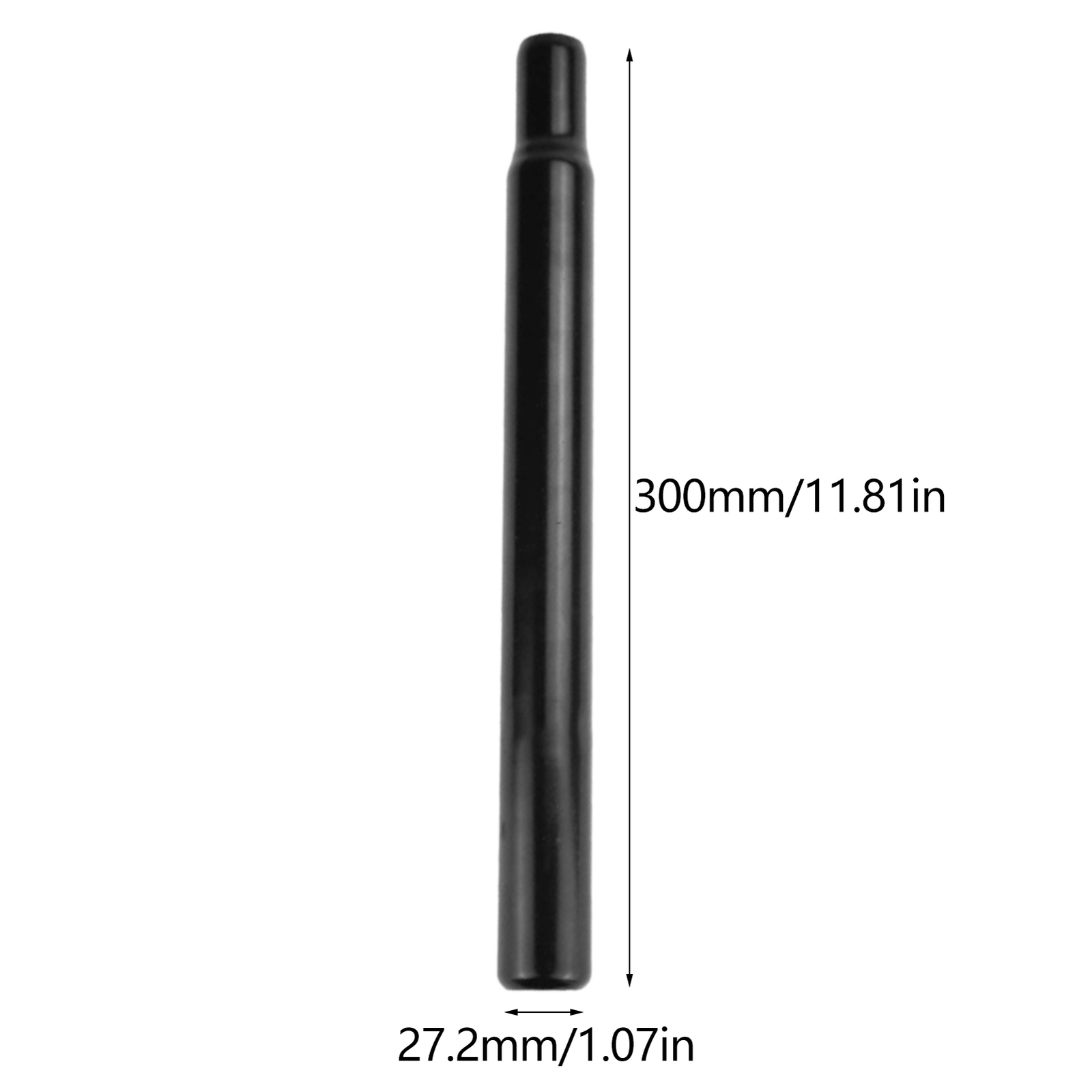 Straight Saddle Pole Bicycle Seat Post Steel Cycling Heavy Duty 27.2mm