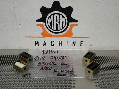 Deltrol D18 24VDC 5360C-60 Solenoids No Inserts New Old Stock (Lot of 4)