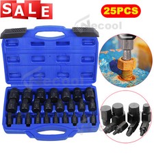 25-tlg Schraubenausdreher Nuss Stecknuss Ausdreher Linkausdreher Entferner Set