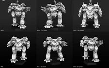 BSK MAZ Bull Shark Alternate Mech Model For Battletech 6mm-10mm-15mm