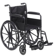 Drive Medical Silver Sport 1 Fixed Arm Swing-away Footrests Wheelchair Silver V