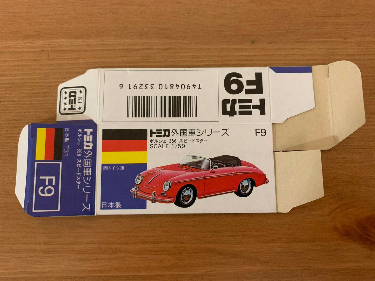 Tomica F9 Porsche 356 Speedster Made In Japan With Blue Box | eBay
