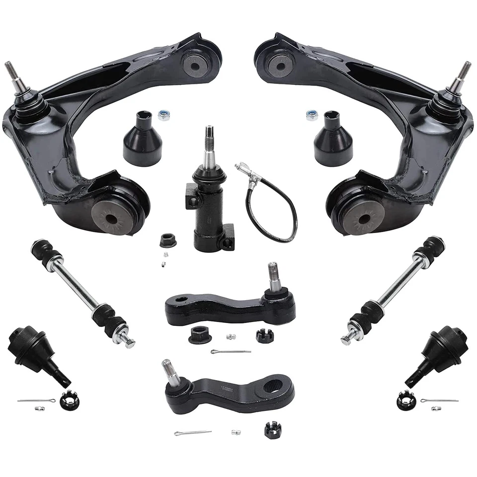 Kit de suspensión de brazo de control de cojinete de cubo de rueda delantera de 17 piezas para Silverado 2500 3500 Foto 3 de 4
