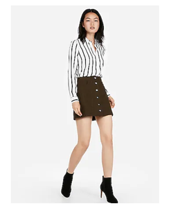 express olive skirt