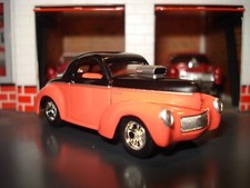 1941 41 WILLYS COUPE GASSER EDIZIONE LIMITATA 1/64 DRAG CAR M2 TUTONE ARANCIONE COOL