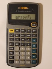 Texas Instruments TI-30XA TI-30 XA Scientific Calculator w Cover P-0408F
