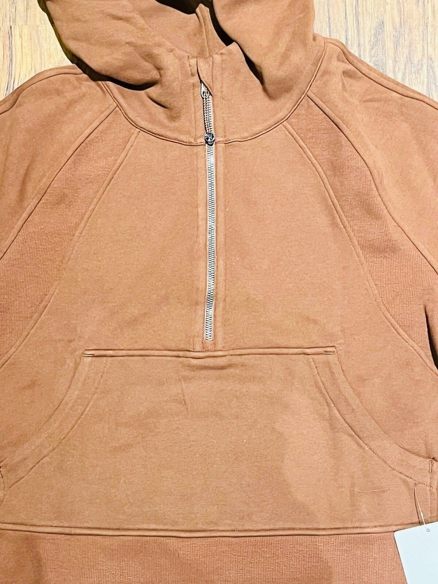 NEW Lululemon Scuba Oversized Half-Zip Hoodie Roasted Brown (2022