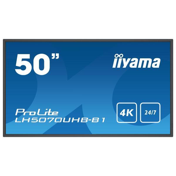 iiyama LH5070UHB-B1 visualizzatore di messaggi Pannello piatto per segnaletica d