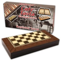 Star Cafe Backgammon, Tavla, Aus Holz, 25 X 48,5 X 8 Cm