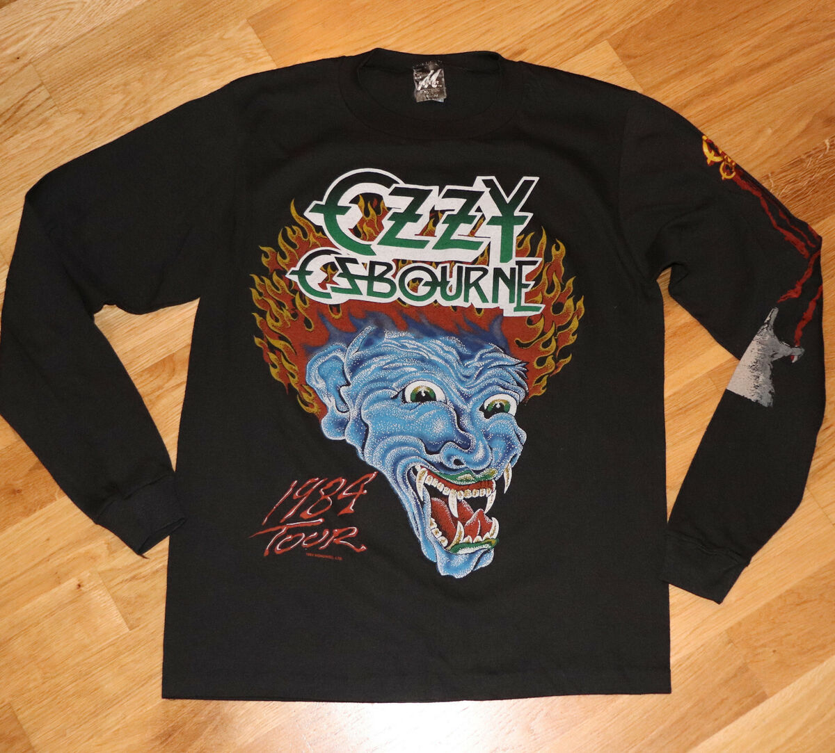 1984 OZZY OSBOURNE* vtg rare concert tour t-shirt tattoo S/M 1984 OZZY OSBOURNE* vtg rare concert tour t-shirt tattoo S/M