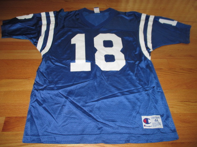 Vintage Champion PEYTON MANNING No 18 INDIANAPOLIS COLTS (Size 44