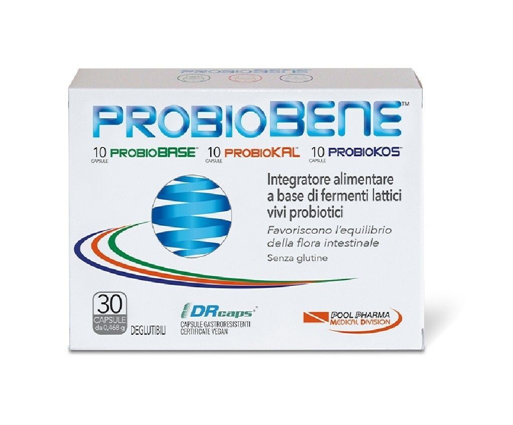 Probiobene Probiotici Pool Pharma 30 Capsule