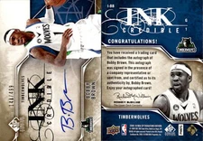 2009-10 SP Signature Edition INKredible #IBB Bobby Brown/499 AUTO - NM-MT