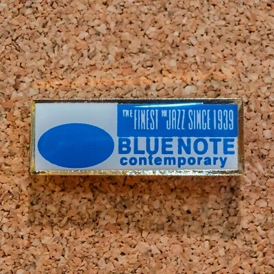 Blue Note Records Retro/Vintage Pin Badge Jazz Music Label Promo Memorabilia