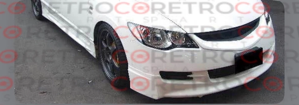 JDM для Acura Csx для Mugen передний бампер кромка стиль пластик 2006 2009 неокрашенный - Изображение 2 из 4