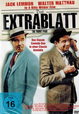 DVD NEU/OVP - Extrablatt (1974) - Jack Lemmon, Walter Matthau & Susan Sarandon