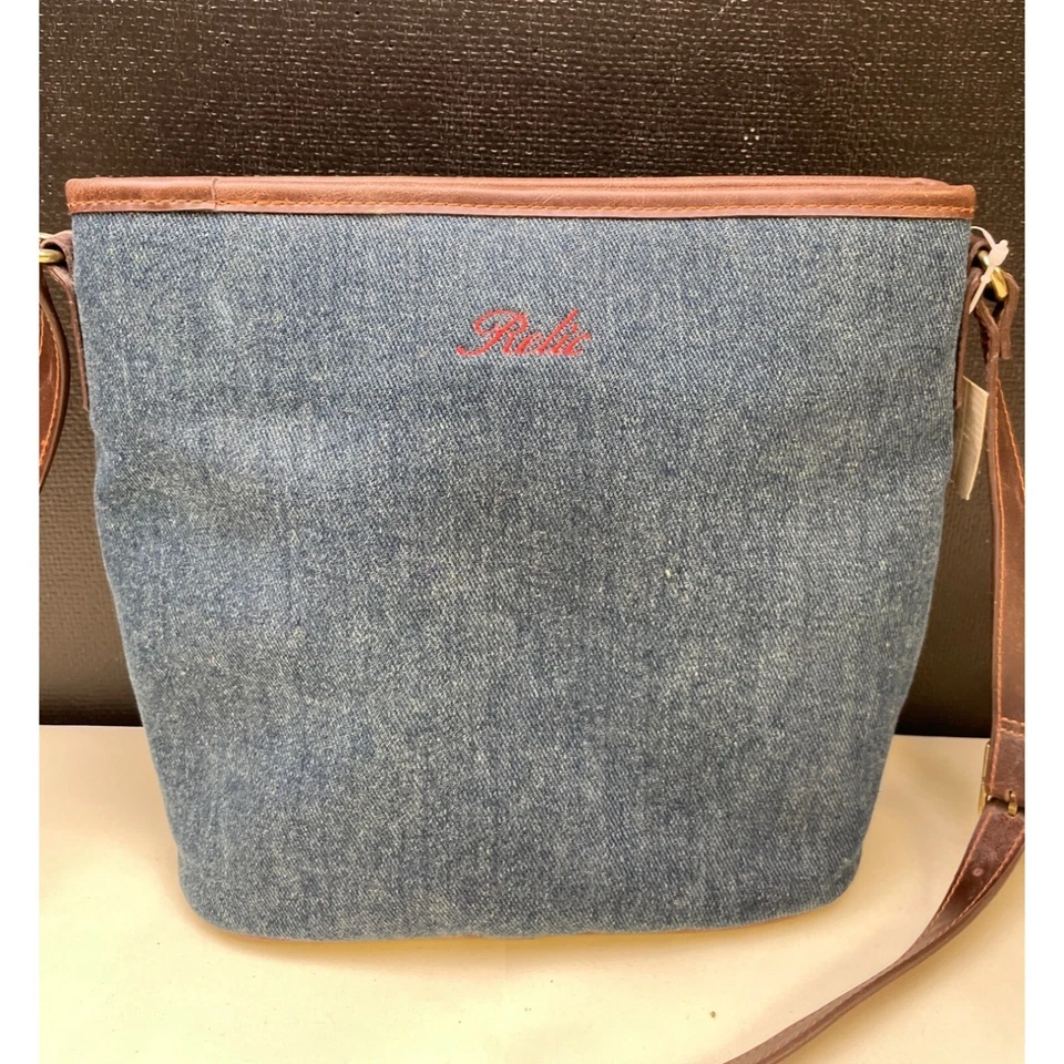 Реликвия женщин синий джинсовой ткани вышитый крест тела сумка/сумочка SKU 5826 - Изображение 2 из 4