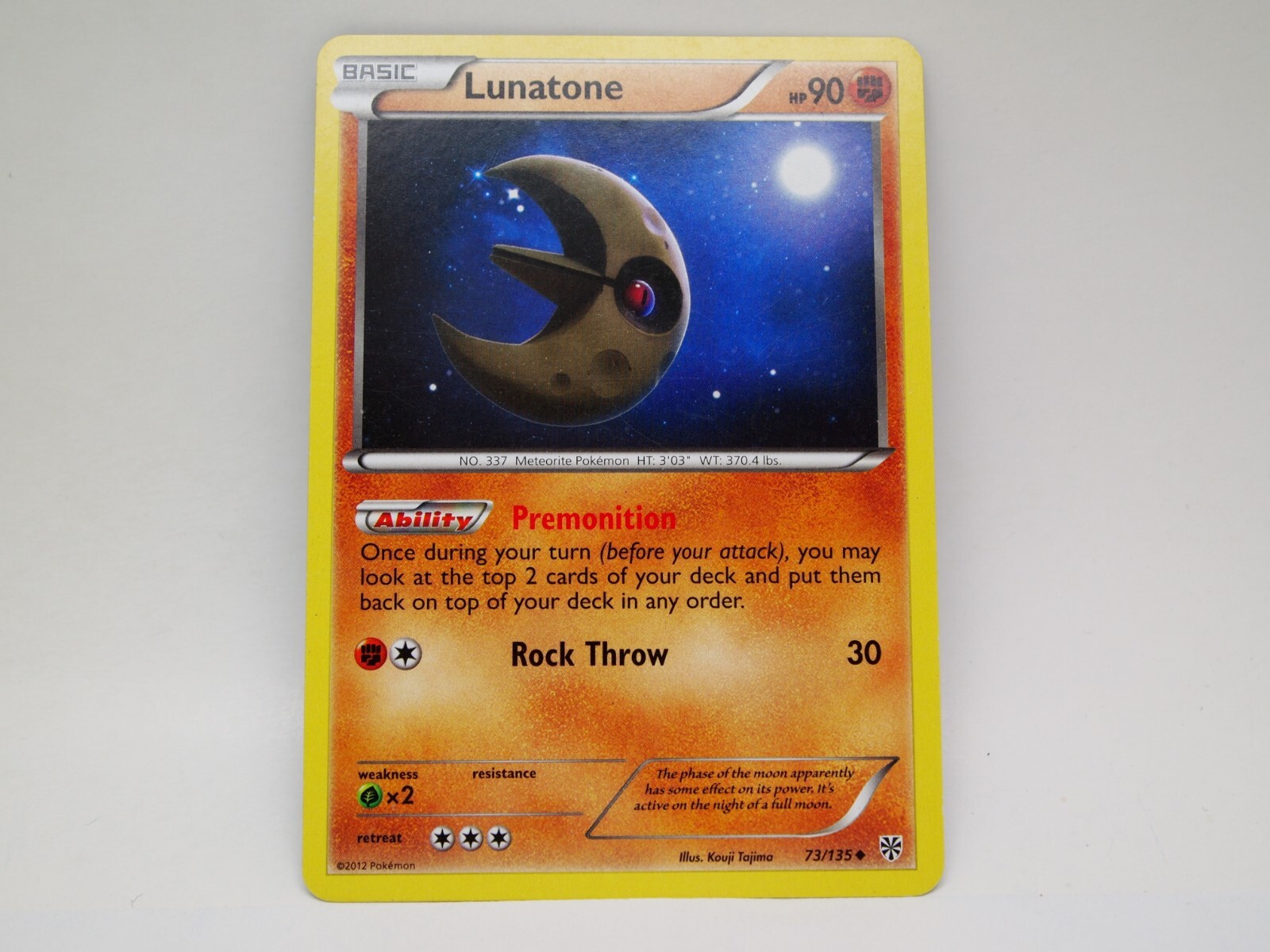 Lunatone 73/135 - Pokemon Plasma Storm Uncommon Card