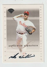 Mike Williams - 1996 Leaf Signature Series Update - Autographed - Phillies