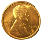 ✅ 1953-P BU UNC Lincoln Wheat Cent BU UNCIRCULATED Coin From OBW Bank Roll