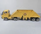 Vintage Tonka Bottom Dump Truck Yellow Pressed Steel Gas Turbine FULL SIZE 25"