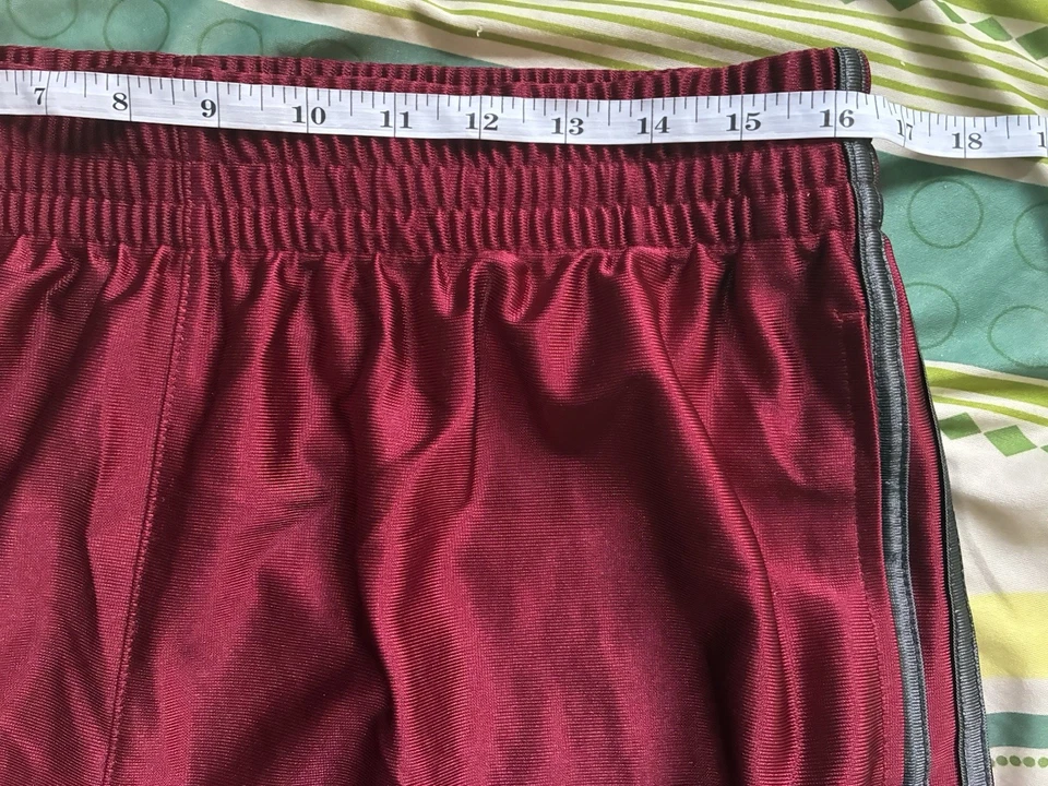 Pantalones Cortos de Baloncesto Adidas Para Hombre XL Sedoso Brillante Deslumbramiento Granate Foto 4 de 4