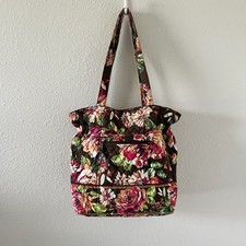 Vera Bradley ENGLISH ROSE Glenna Satchel Shoulder Bag Floral Tote Cinch Retired
