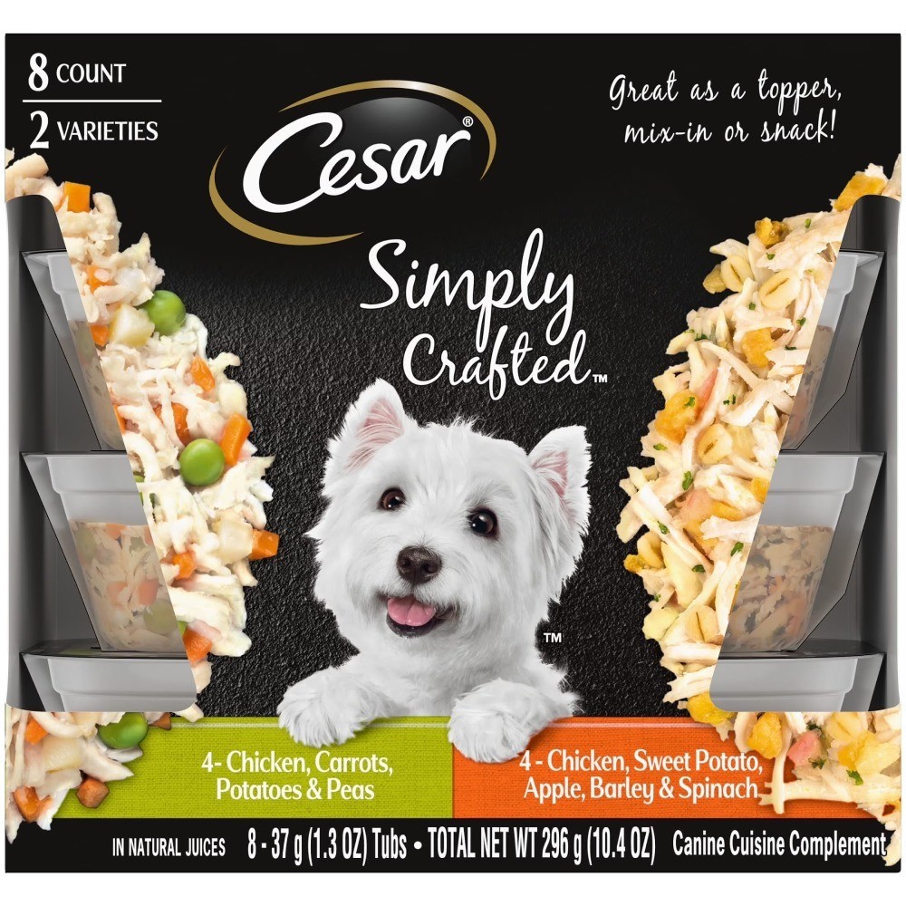 Variety Pack 8 Tubs 1.3 Oz Each Gourmet Meals For Small Dogs